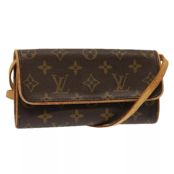 LOUIS VUITTON Monogram Pochette Twin PM Shoulder Bag - Picture 1 of 14